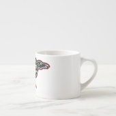 Gotische Krähe Espressotasse (Rechts)