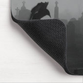 Gotische Krähen in Monochrome Mousepad (Ecke)