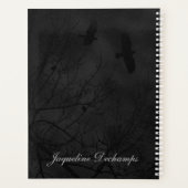 Gotische Krähen und Baumlandschaftsplaner Planer (Rückseite)