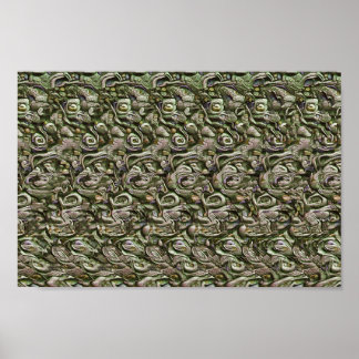 Gotische Kreatur - Versteckter 3D-Druck Poster