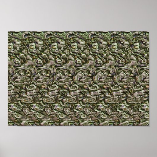 Gotische Kreatur - Versteckter 3D-Druck Poster (Vorne)