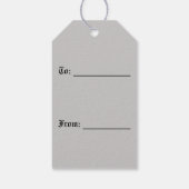 gotische Kreuzgeschenkmarke Geschenkanhänger (Rückseite)