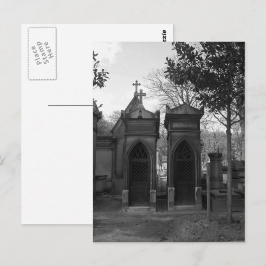 Gotische Krypten Postkarte (Vorne/Hinten)