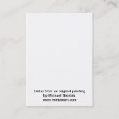 Gotische Künstler-Trading Cards der Visitenkarte (Rückseite)