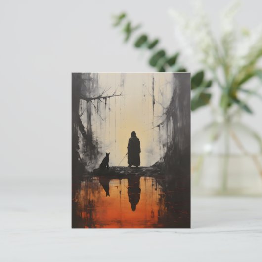 Gotische Landschaft Postkarte (Stehend Vorderseite)