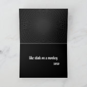 Gotische Liebe Feiertagskarte (Innenseite)