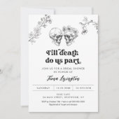 Gotische Liebe Halloween Bridal Dusche Einladung (Vorderseite)