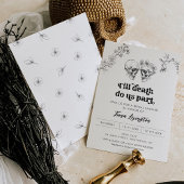 Gotische Liebe Halloween Bridal Dusche Einladung