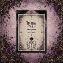 Gotische lila mittelalterliche Rose Totenkopf Mond