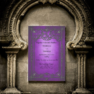 Gotische Lila Verzauberung Einladung