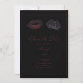 Gotische Lippen Save the Date (Vorderseite)