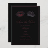 Gotische Lippen Save the Date (Vorne/Hinten)