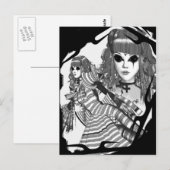 gotische Lolita Postkarte (Vorne/Hinten)
