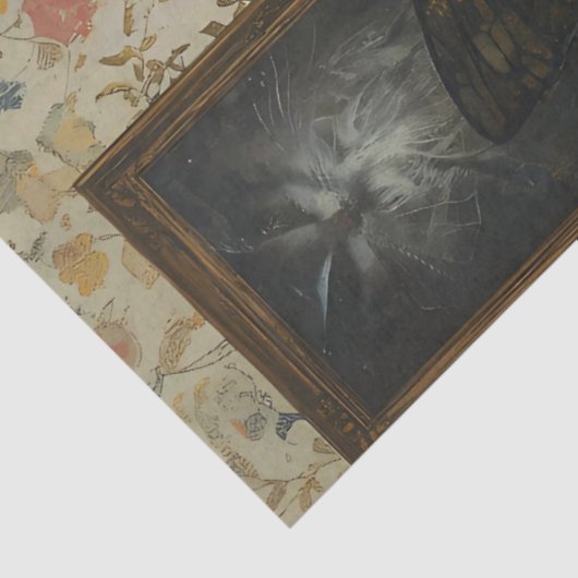 Gotische Mädels und Katzen auf Toilettendekoupage Seidenpapier (Ausschnitt)