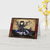 Gotische Märchenkarte "Patient" Karte (Gelbe Blume)