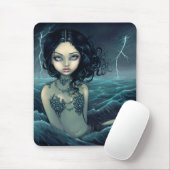 Gotische Meerjungfrau Mousepad des Seesturms (Mit Mouse)