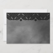 Gotische Mittelalterliche Elegante Hochzeit Save The Date (Rückseite)