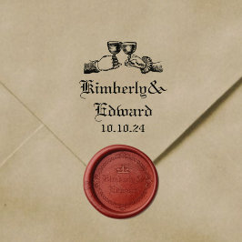 Gotische Mittelalterliche Fantasy-Hochzeit Gummistempel