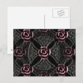 gotische mittelalterliche Rose Postkarte (Vorne/Hinten)