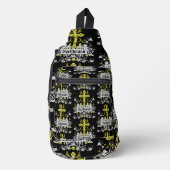 Gotische Mode-Accessoires Crossbody Bag (Vorderseite)