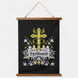 Gotische Mode-Accessoires Wandteppich Mit Holzrahmen