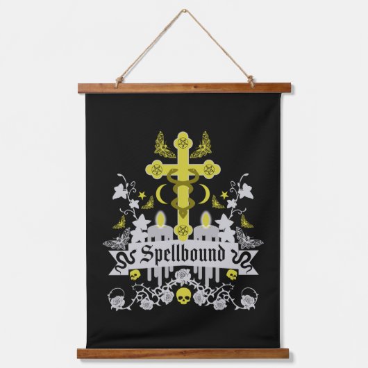 Gotische Mode-Accessoires Wandteppich Mit Holzrahmen (Vorderseite)