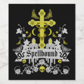 Gotische Mode-Accessoires Weinetikett (Einzelnes Label)