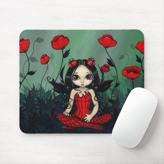 Gotische Mohnblumenfee Mousepad des (Mit Mouse)