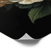 Gotische Motten und Blume Art Print Poster (Ecke)