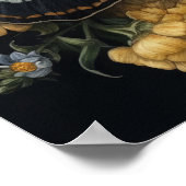Gotische Motten und Blume Art Print Poster (Ecke)