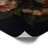 Gotische Motten und Blume Art Print Poster (Ecke)