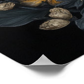 Gotische Motten und Blume Art Print Poster (Ecke)