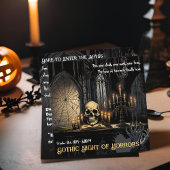 Gotische Nacht der Horror - wagen Sie es, in den A Einladung