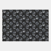 Gotische Niedliche Spuk Cupcakes mit Herz Geschenkpapier Set (Vorderseite 3)