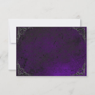 Gotische Note-Karte der Grunge-Rose Damask Mitteilungskarte
