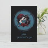 Gotische Paare lieben Valentinstag Karte (Stehend Vorderseite)