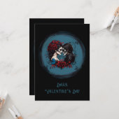Gotische Paare lieben Valentinstag Karte (Vorderseite/Rückseite Beispiel)