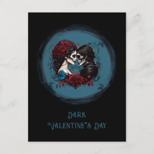 Gotische Paare lieben Valentinstag Postkarte