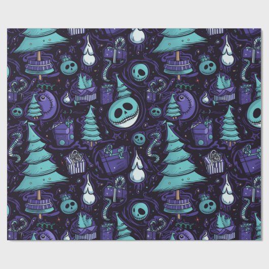 gotische Pastelle Geschenkpapier (Flach)