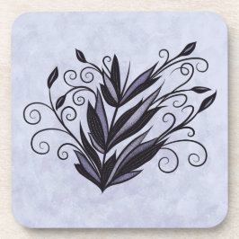 Gotische Pflanze Blumenwirbel blühte Naturliebhabe Getränkeuntersetzer