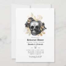 Gotische Probe-Dinner aus Schwarz und Gold