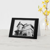 Gotische Quotables-Karte "Das alte Haus" Karte (Gelbe Blume)