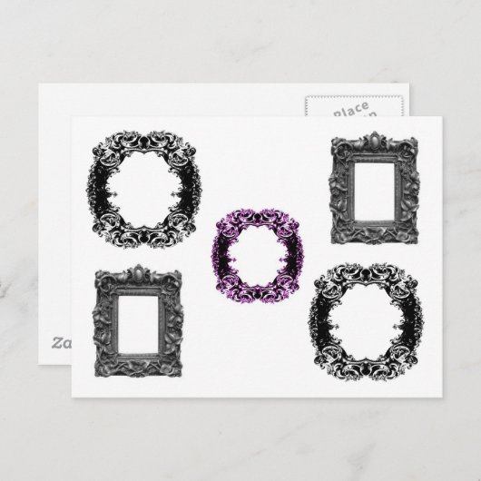 Gotische Rahmen Postkarte (Vorne/Hinten)