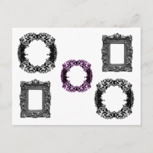 Gotische Rahmen Postkarte