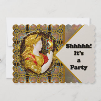 Gotische Renaissance Alte Welt Überraschendes Part Einladung