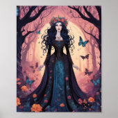Gotische Reverie Lady of the Woods Poster (Vorne)