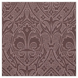 Gotische Revival Fleur de Lys - Wein Stoff
