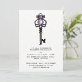 Gotische Romance Einladung (Stehend Vorderseite)