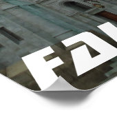 Gotische romanische Architektur, Fall River, MA Poster (Ecke)