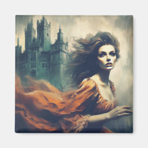 Gotische Romantik Bucht Cover Spooky Burg Horror Magnet